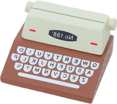 2 Stuks Mini Typewriter Garland - Vintage Typewriter Decoratie voor Miniatuur Model, Thuisdecoratie en Accessoires voor de Eettafel