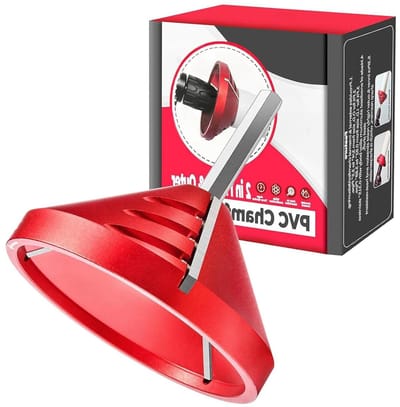 2 in 1 Boren voor PVC, Binnen- en Buitenboren voor Pijpen, Ontbraam- en Vijltools voor Pijp- en Buizenbewerking, Geschikt voor OD 0.59 Inch tot 3.39 Inch en ID 0.87 Inch tot 3.90 Inch, Perfect voor CPVC en Sanitairwerk