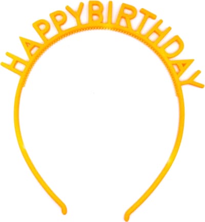 Diadeem happy birthday fel oranje - kinderfeestje - verjaardag