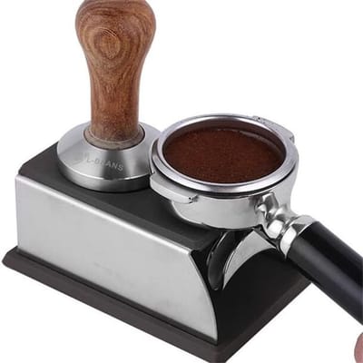 Dailygoods- Koffiestamper Antislip - Koffiestamper 51 mm - Roestvrij Staal - Duurzaam - Compact - Makkelijk schoon te maken - Koffietamper
