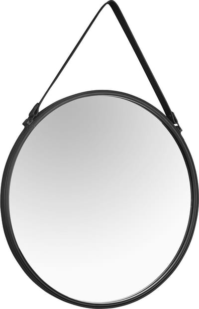 M&M - Spiegel - Ø˜55cm - Hangspiegel in Frame - Mat Zwart
