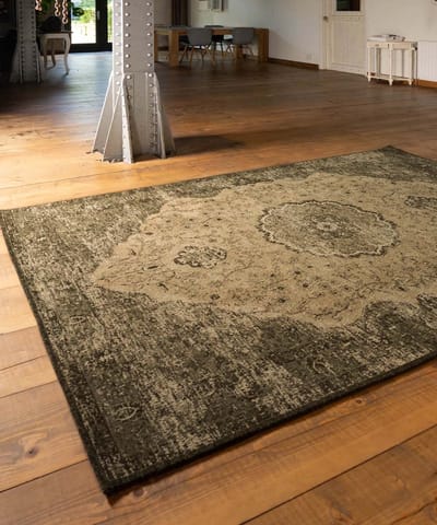 Vintage vloerkleed - Village groen 140x200 cm