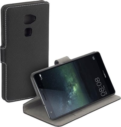 HC zwart booktype case voor de Huawei Mate S hoesje