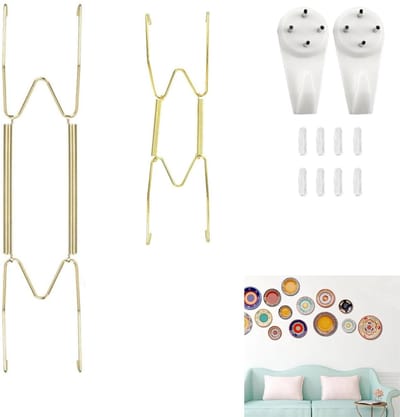 Dailygoody - Bordenhangers - Onzichtbare ophangsystemen - Roestvrij staal - Decoratieve wandplaten - Ideaal voor wanddecoratie - Voor verschillende wa..
