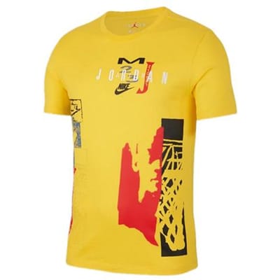 T-shirt Jordan Homme Jaune Amarillo 3XL yellow