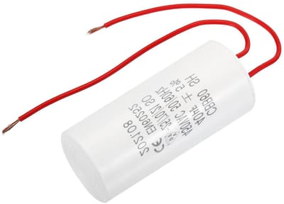 Startcondensator Motor - Motorcondensator Condensator - Motor Starten - Ster Vorm - 40uF - Zwart