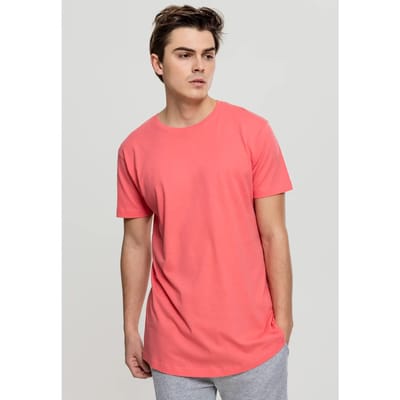 Urban Classics - Shaped Long Heren Tshirt - M - Roze