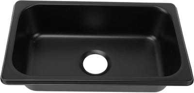 RV Keuken Zink - Inbouw spoelbak - Voedsel bereiden - Ruimtebesparend ontwerp - 26.5x16.2x6.5cm - Zilver