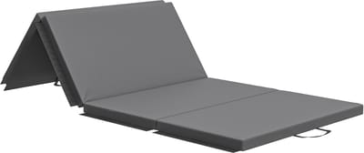 HOMCOM-Gymnastiekmat-180x80x5cm-Synthetische coating-Grijs