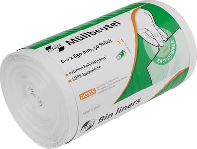 Vuilniszakken - Afvalzakken - Hygiënisch Werken - Scheurbestendig Materiaal - 80 Liter - Wit