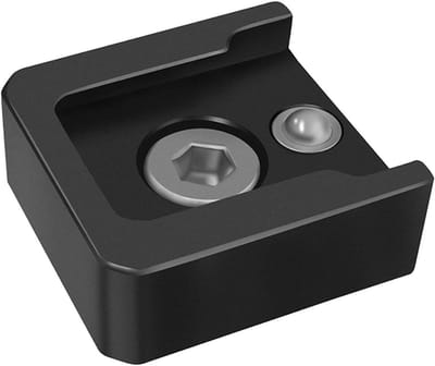 Cold Shoe Adapter - Bevestigingsaccessoire Camera - Extra Apparaten - Positioneringspen Ontwerp - 5x5x5 cm - Zwart