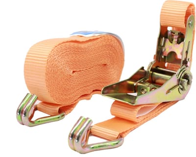 4x professionele ratel spanband spanband 2-delig 6m 0,8t 0,8tot 800kg TÜV/GS ORANJE