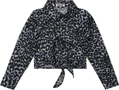DJ Dutchjeans - Blouse Leopard Blue - Maat 116
