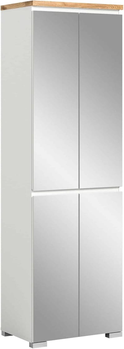 Shoelove spiegel schoenenkast wit NB wit Nox Eiken NB - 40x60x194cm