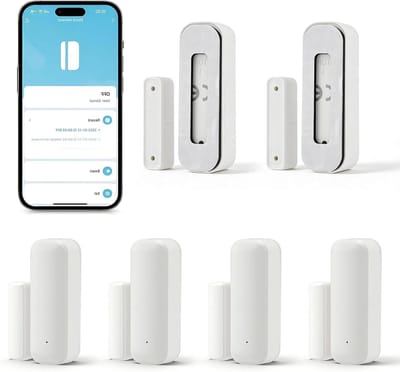 Deur en raam sensoren - Slimme beveiliging - Huis bewaken - 4-pack WiFi - 9 x 7 x 7 cm