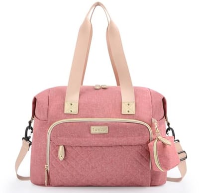 Tuwubi Diaper Bag Backpack with Pacifier Case, Large Travel Nappy Bag for Mum and Dad, Multifunctional Large Baby Bag