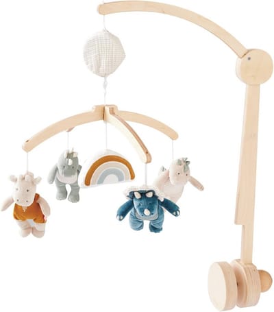 Houten Muzikale Mobiel voor Babybed en Wieg - Schattige Speelgoed voor Baby's
