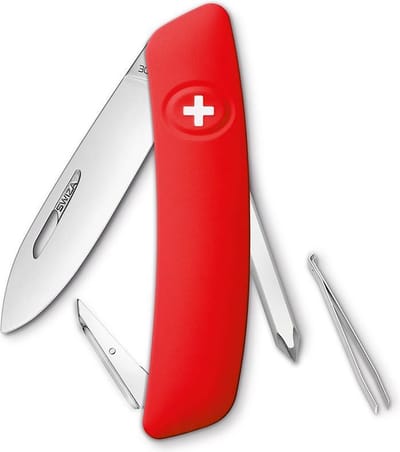 Swiza D02 Zakmes - Rood (Red) - Boxverpakking