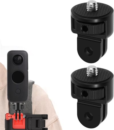 2 Stuks Universele Tripod Adapters voor Camera's en Selfie Sticks - Geschikt voor Diverse Statiefmodellen en Accessoires