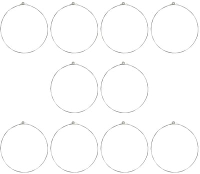 Dailygoods - 10 Stuks Hoge E-gitaarsnaren van Roestvrij Staal