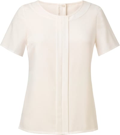 Brook Taverner Blouse in Chinese crêpe FELINA BT2265 - Cream - 38 EU (10 UK)