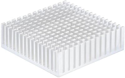 Koellichaam Aluminium 50 x 50 x 15 mm met blauwe Thermische Sticker voor CPU, Transistor, FET, IC en Versterker