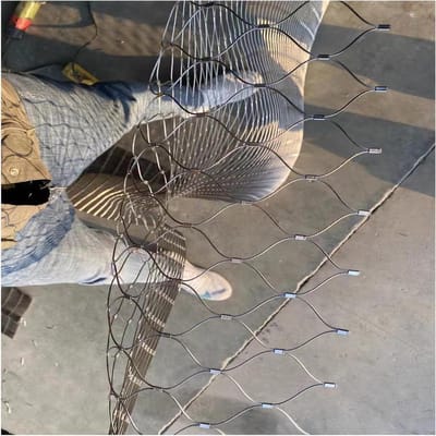 Roestvrijstalen Kabelnet - Touwgaas Veiligheidsnet - Bescherming Balkon - 304 Roestvrij Staal - 12 x 20 m - Zilver