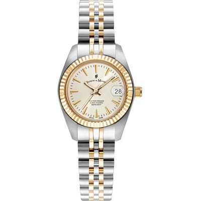 Jacques de Manoir Dames Horloge JWL02102 Staal Bi-color Inspiration Classic 26mm