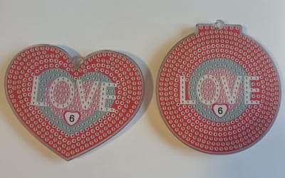 diamond painting - kerstboomversiering - sleutelhanger - doolhof/labyrinth maze game ( 2 stuks ) 306