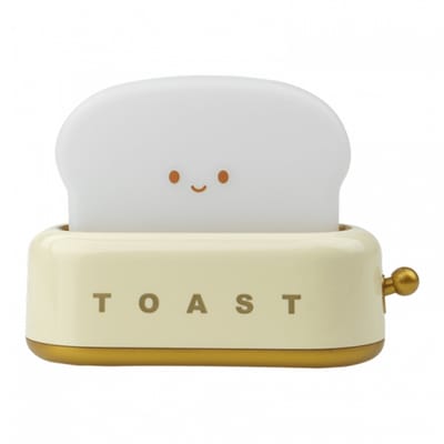 Toast Lamp - Kinderkamer Nachtlampje - Kindvriendelijk - USB Oplaadbaar - Draadloos Nachtlamp Wit