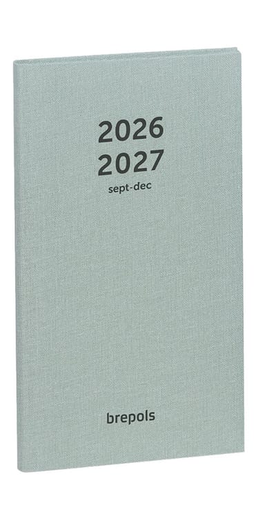Brepols agenda 2026-2027 - Interplan NATURE - Schoolagenda - 16 maanden - 1 week op 2 pagina's - Gebonden - Groen - 9 x 16 cm
