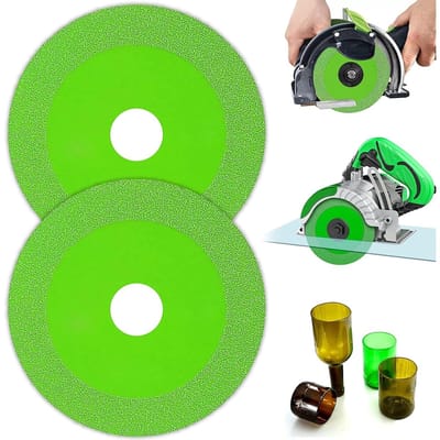 EXCITAT 2 stuks - Snijschijf - Snijaccessoires - Geschikt voor flessen, porselein, jade, graniet, glas - 125 mm