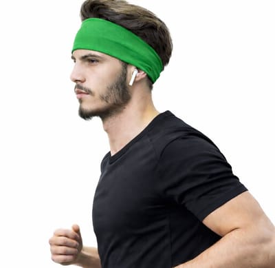Luxe Elastische Hoofdband I Zweetband I Haarband I Diadeem I Sporthaarband I Uniseks I Voor Dames en Heren I Groen