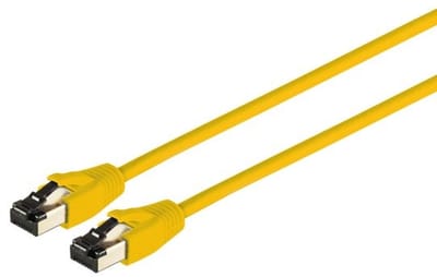 Patchkabel cat 8.1 F/FTP PIMF LSZH gelb 0,25m