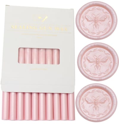 Wax Seal Sticks - Lijm Was - Enveloppen Sluiten - Flexibel & Rookloos - 10 Stuks - Parelroze