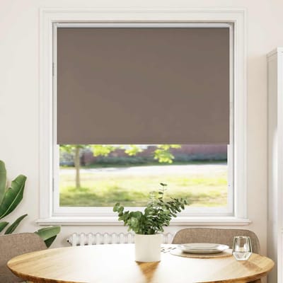 vidaXL - Rolgordijn - verduisterend - koffie - 100x150 - cm - stofbreedte - 95,7 - cm