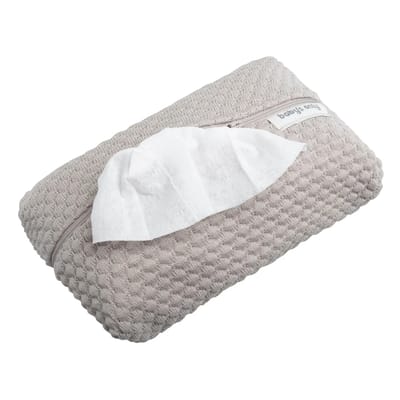 Baby's Only Billendoekjeshoes Sky - Babydoekjes hoes - Hoes voor luierdoekjes en pampers billendoekjes - Urban Taupe - Ritssluiting