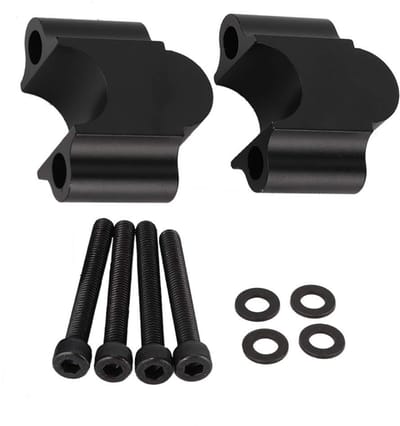 Dailygoods- Riser Stuur 22 mm - Universele Aluminium Legering - 7/8 inch Handvat - Stuurverhoger - Professioneel Ontwerp - Eenvoudig te Installeren - Motorstuur