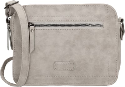 Beagles Cabrera Schoudertas Dames - Crossbodytas met verstelbare schouderband - Tas van Imitatieleder met ritssluiting - Grijs