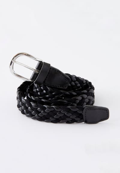Damart - Gevlochten riem - Dames - Zwart - 95 CM