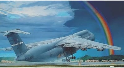 Roden Modelbouwpakket Militaire voertuigen - 330 C-5B Galaxy Plastic - 1:144 - Modelbouw
