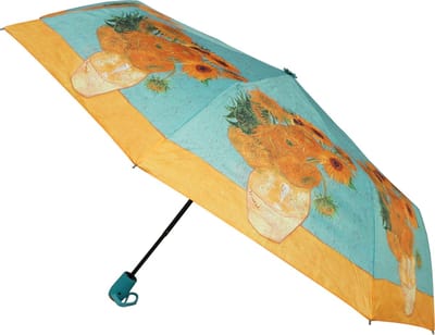 Robin Ruth - Automatische paraplu met Van Gogh print - Vaas met 12 zonnebloemen