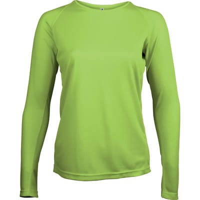 PROACT® Damessportshirt Lange Mouwen PA444 - Lime - XS