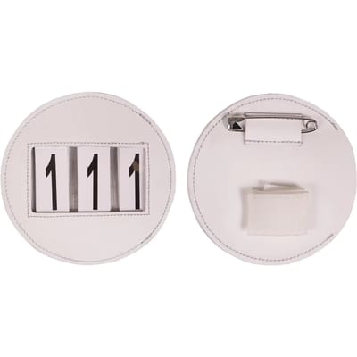 QHP Startnummer Modeste Rond Wit - One size size