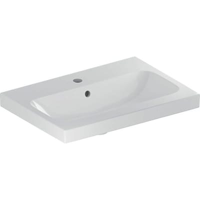 Geberit iCon Light washbasin 60 cm shortened projection with tap hole in the middle and overflow 501.841.00.1
