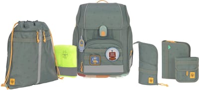 Lässig Schooltas School Set Boxy Unique Green Donkergroen