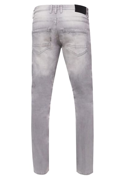 Grijze gebruikte jeansbroek "MELVIN" slim fit katoen-stretch