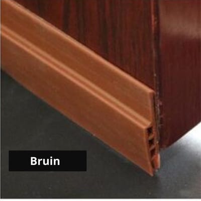 Tochtstrip - Aanpasbare Tochtstopper - Zelfklevende tochtstrip voor deuren – Tochthond – Tochtkussen – Tochtband – Duurzaam – Isolatie - Bruin - 100 cm x 5 cm