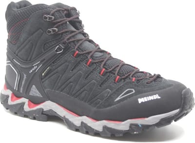 Meindl, LITE HIKE GTX, 4692-01, Zwart combi half hoge heren wandelschoenen wijdte H