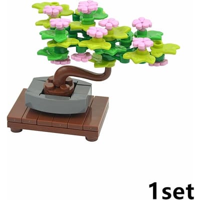 Dly Mini Plant Boom Bonsai Bouwsteen Bloemen Bomen Potplant Boeket Model Bakstenen Huis Bureau Decoratie Set Speelgoed Kind Cadeau